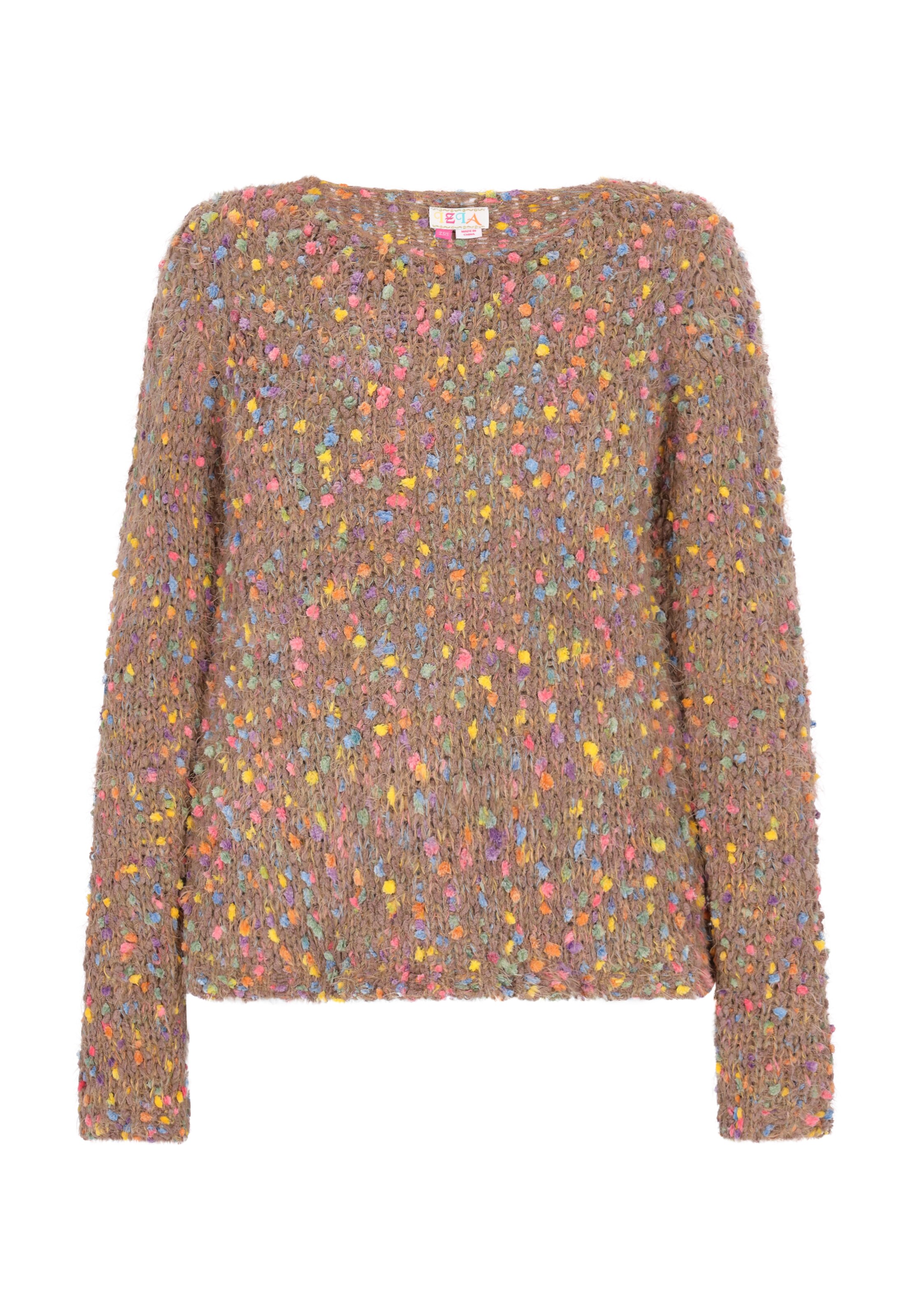 IZIA Sweater in Brown: front