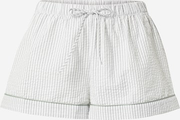 Pantalon de pyjama Hunkemöller en blanc : devant