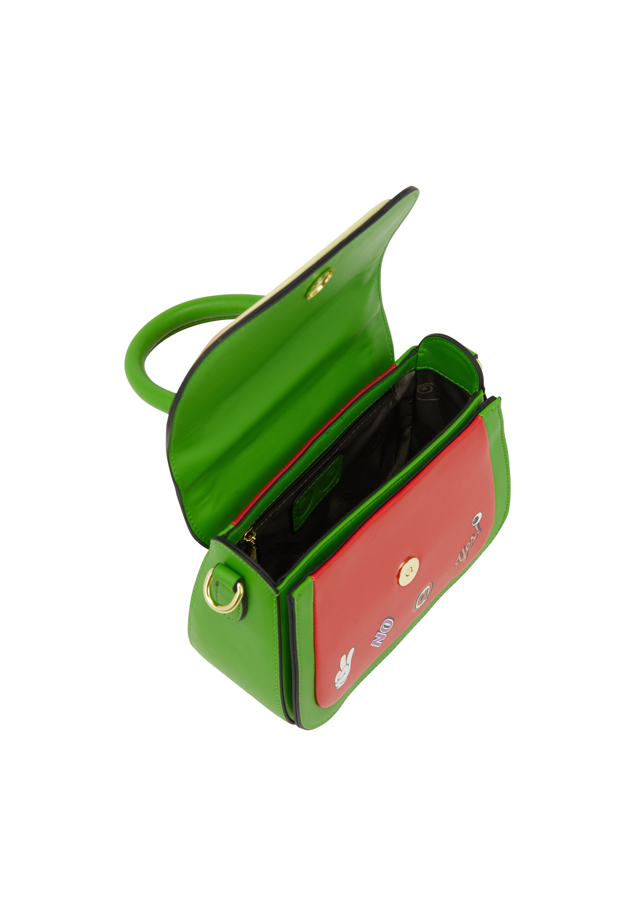 MYMO Τσάντα χειρός 'Pop Eyetheme' σε πράσινο