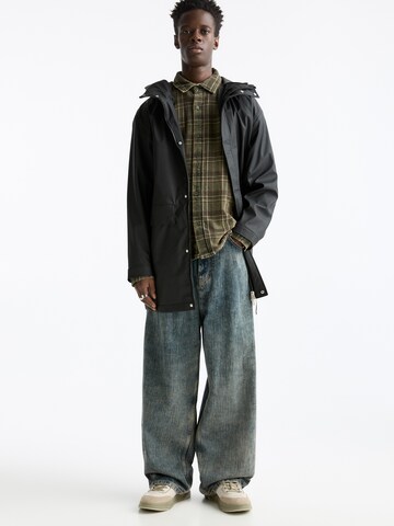 Veste mi-saison Pull&Bear en noir