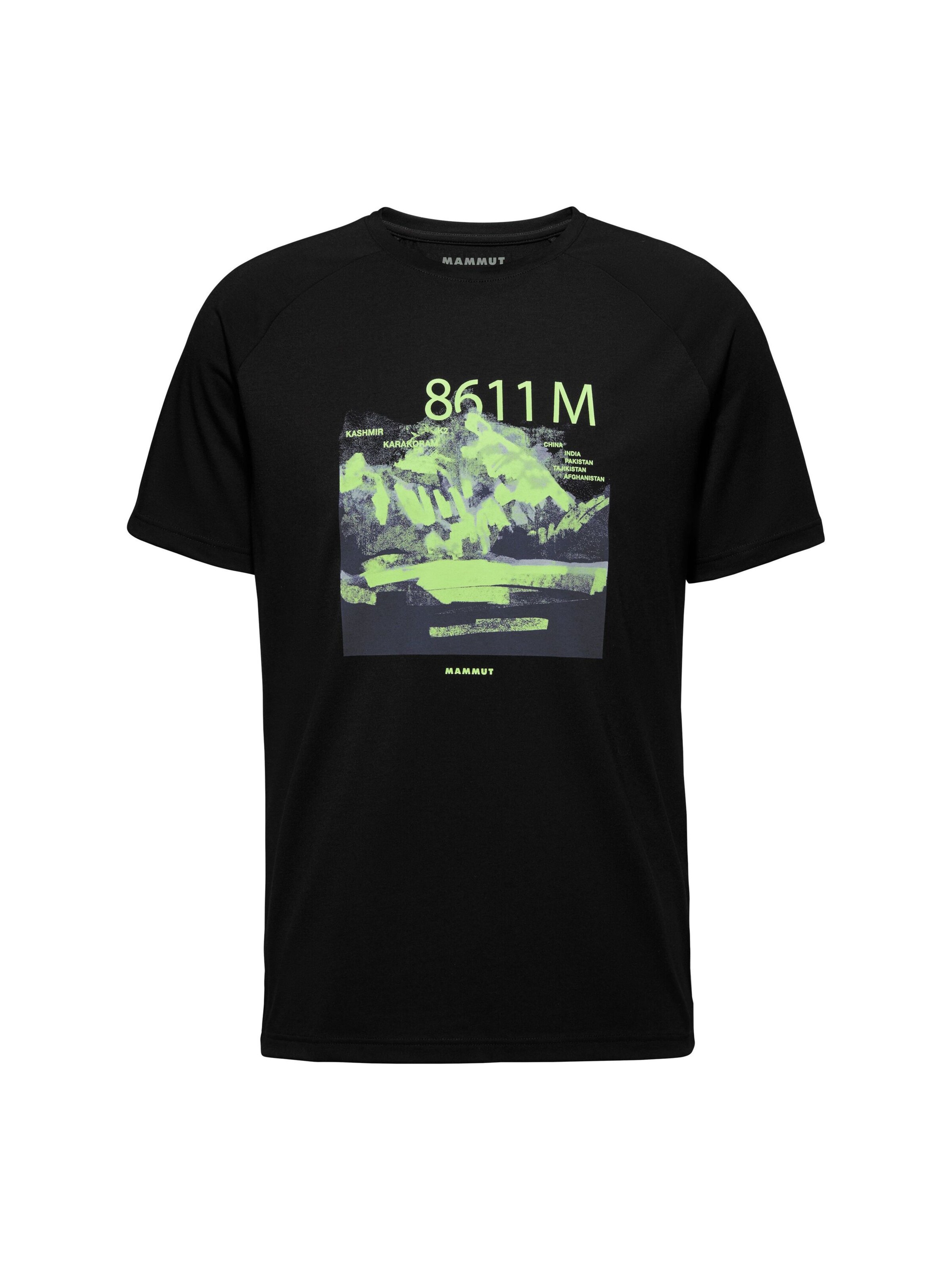 MAMMUT Funktionsshirt ‘8611m’ in Schwarz: Vorderseite