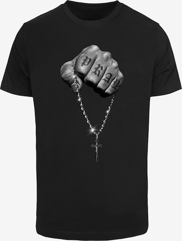 Mister Tee Koszulka 'Faith Meets Strength' w kolorze czarny: przód
