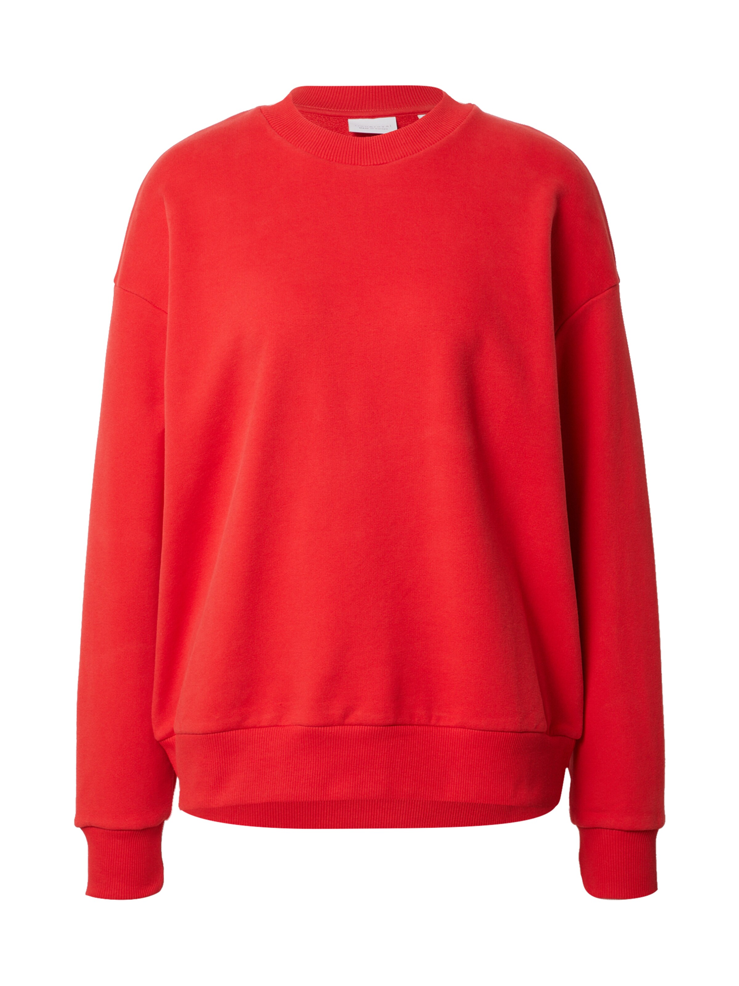 red plain sweatshirt