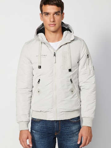 KOROSHI Between-season jacket 'Jägerin' in Grey: front