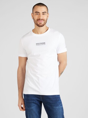 T-Shirt TOMMY HILFIGER en blanc : devant