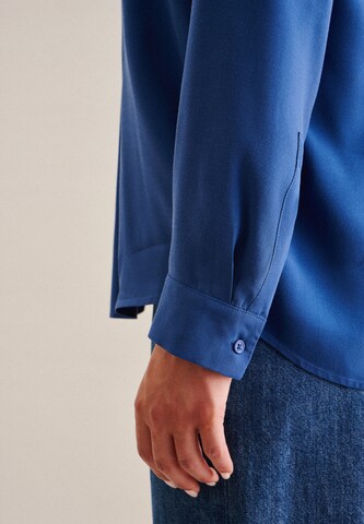 SEIDENSTICKER Blouse 'The Connecting Neutrals' in Blauw
