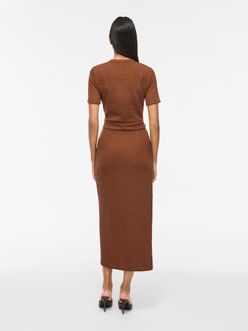 VILA - Vestido de punto 'VIRaffi' en marrón
