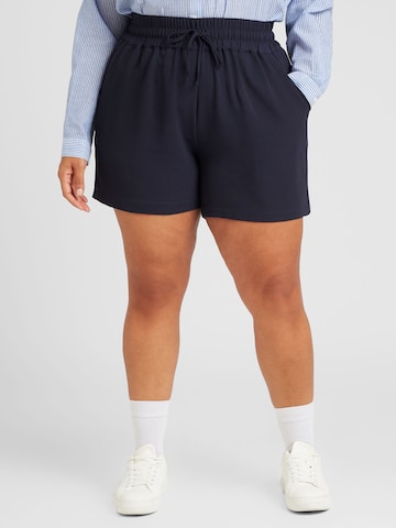 ONLY Carmakoma Normální Kalhoty 'CARLUX' – modrá: přední strana