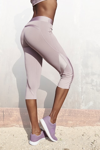 LASCANA ACTIVE Skinny Workout Pants in Pink: front