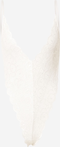 Nasty Gal Bodysuit in White: front