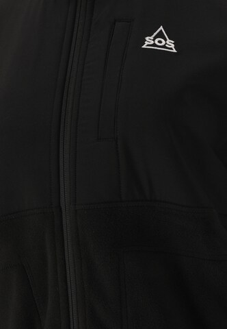 SOS Athletic Fleece Jacket 'Laax' in Black