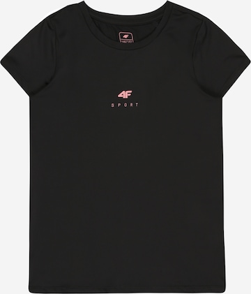 4F Performance Shirt in Black: front