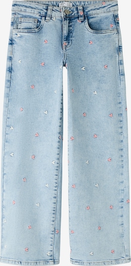 Džinsai 'NKFrose' iš NAME IT, spalva – mėlyna / rožių spalva / balta, Prekių apžvalga