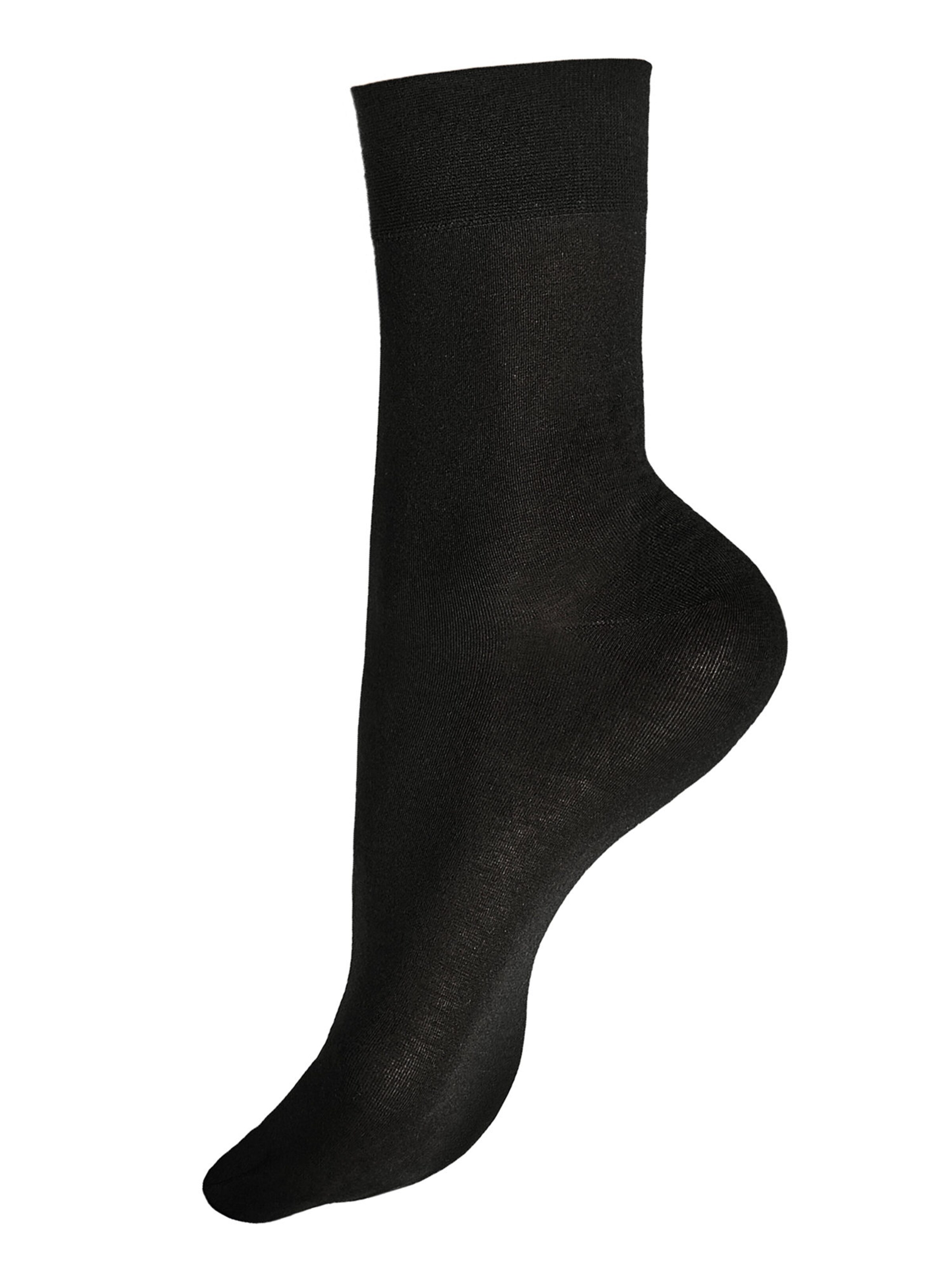 Hudson Socks in Black: front