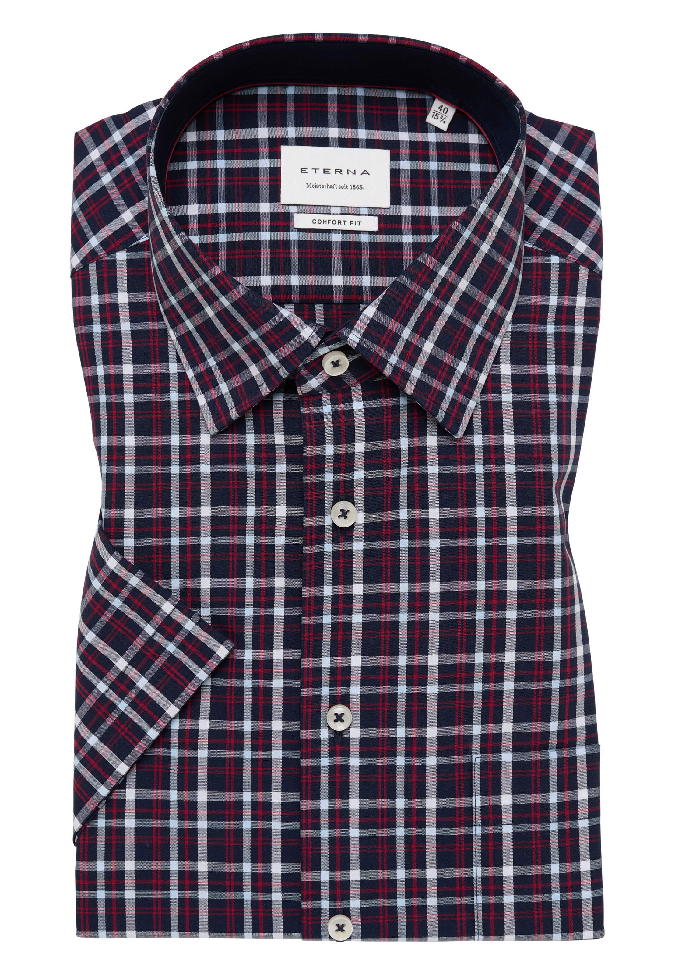 ETERNA Comfort fit Zakelijk overhemd in Blauw