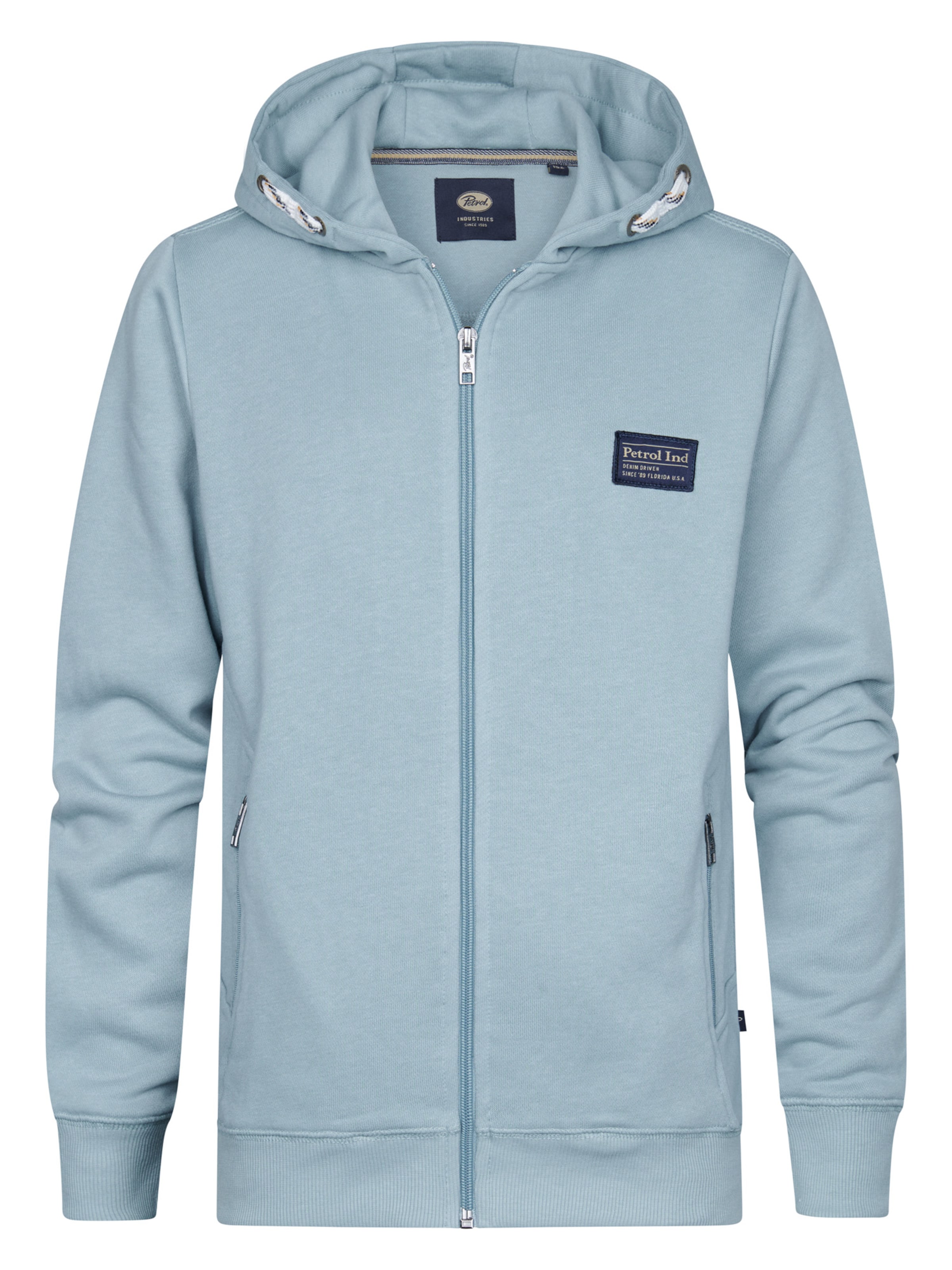 Petrol Industries Tepláková bunda 'Seacrest' - Modrá: predná strana