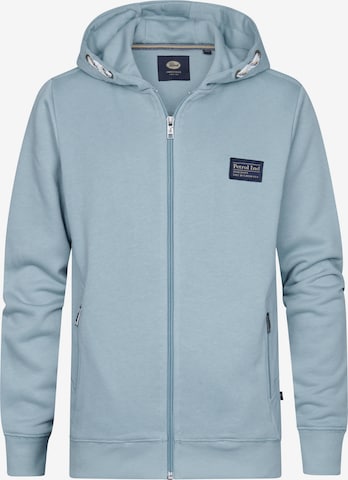 Petrol Industries Sweatvest 'Seacrest' in Blauw: voorkant