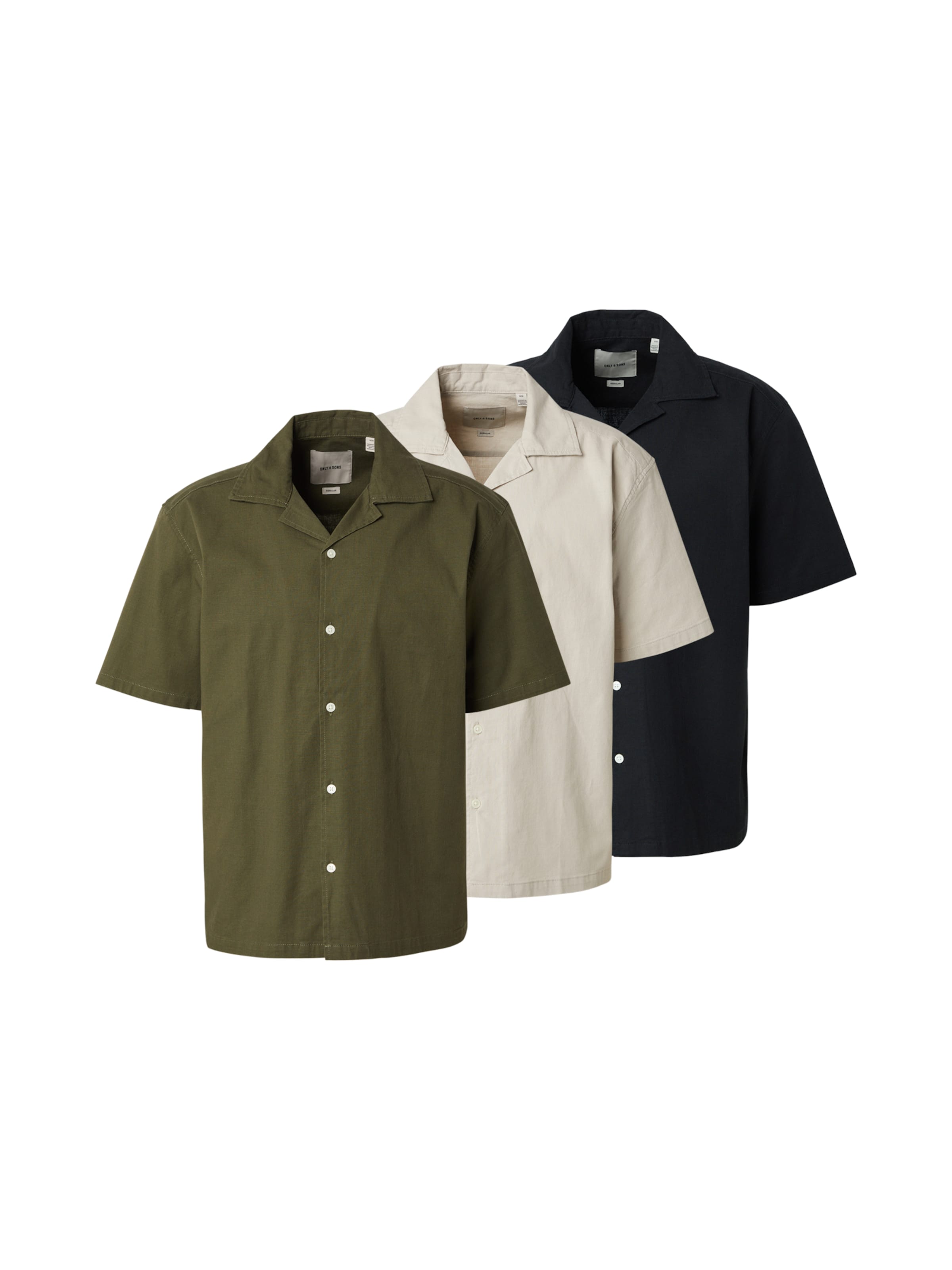 Only & Sons - Ajuste regular Camisa 'ONSREID' en gris: frente