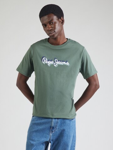Pepe Jeans T-Shirt in Grün: Vorderseite