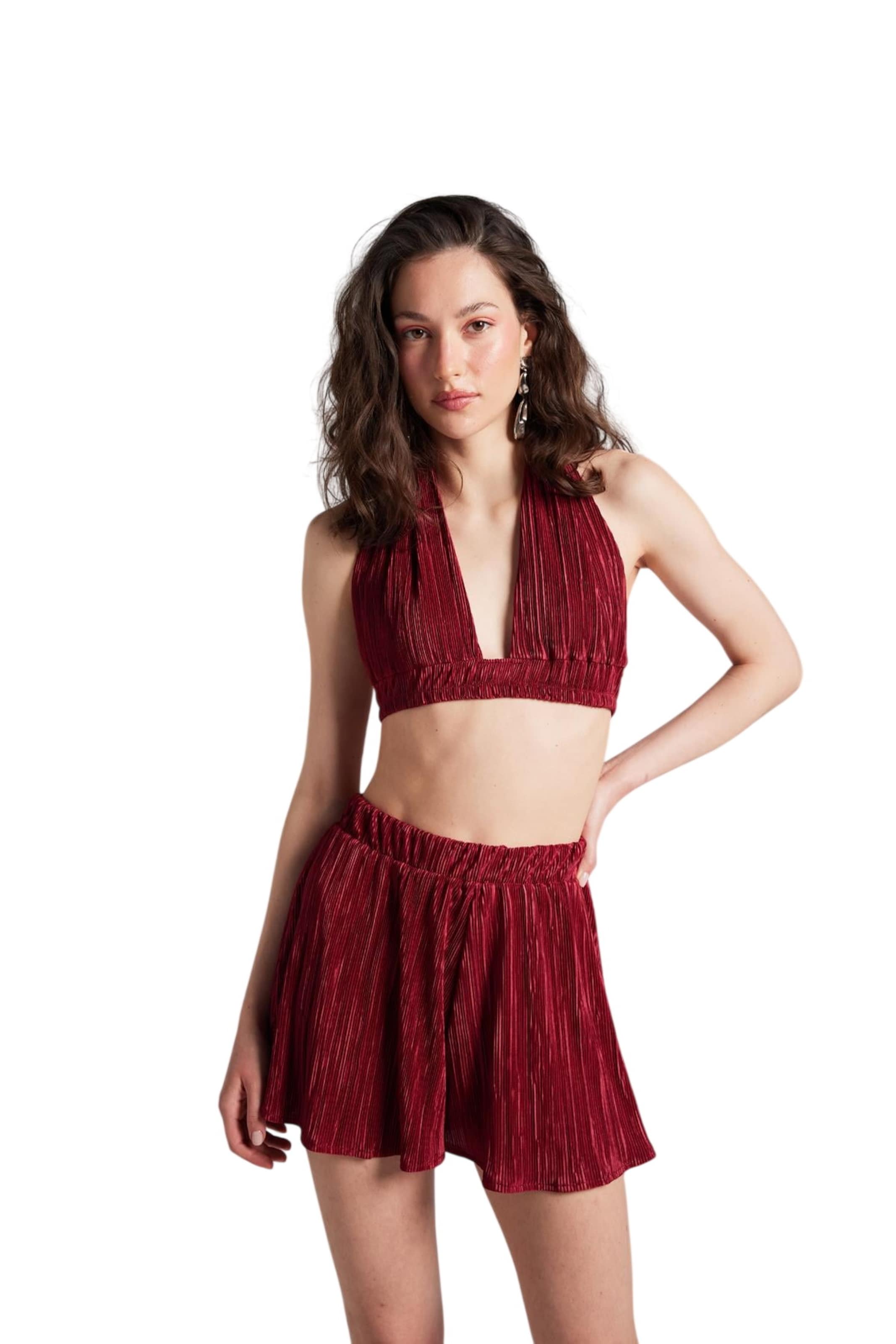 HOLLY LOLLY Loose fit Trousers in Red