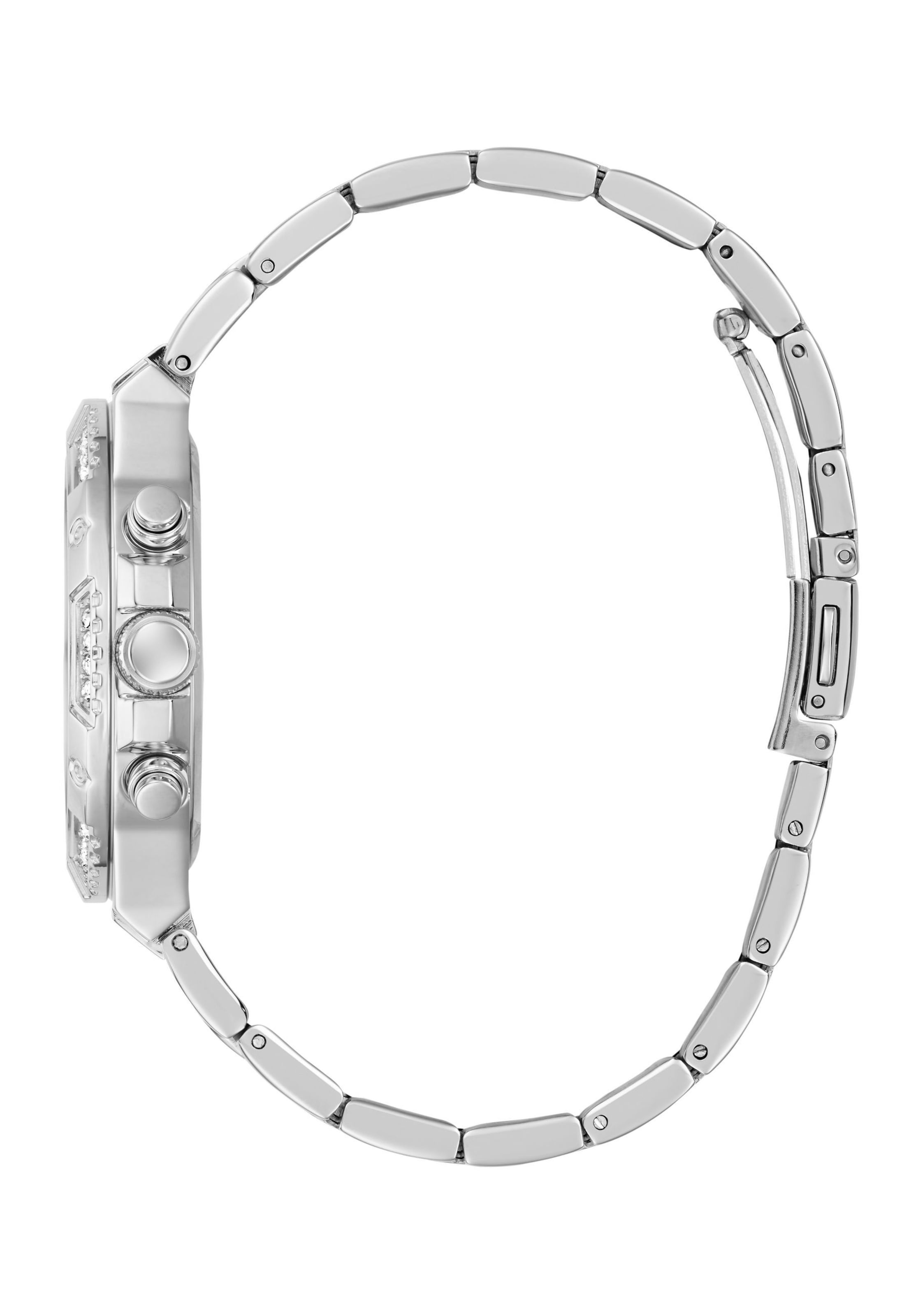 GUESS Uhr 'Harlow' in Silber