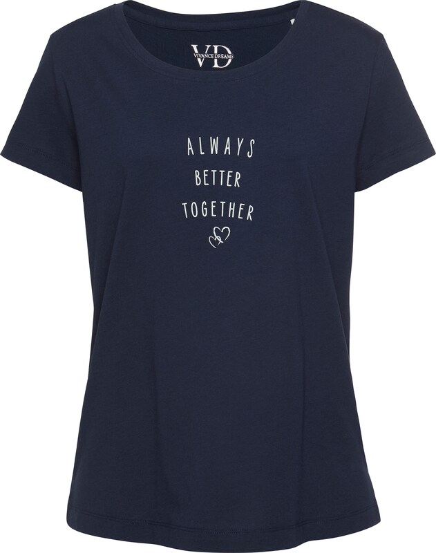 VIVANCE Schlafshirt in Dunkelblau RE6534 VIVANCE Schlafshirt in Dunkelblau RE6534