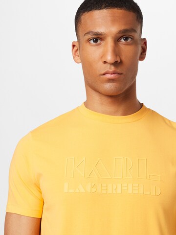 Karl Lagerfeld Koszulka w kolorze pomarańczowy