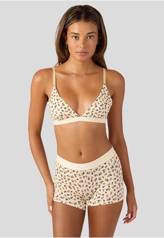 PSD Triangle Bra 'Western Ditzy' in Beige: front