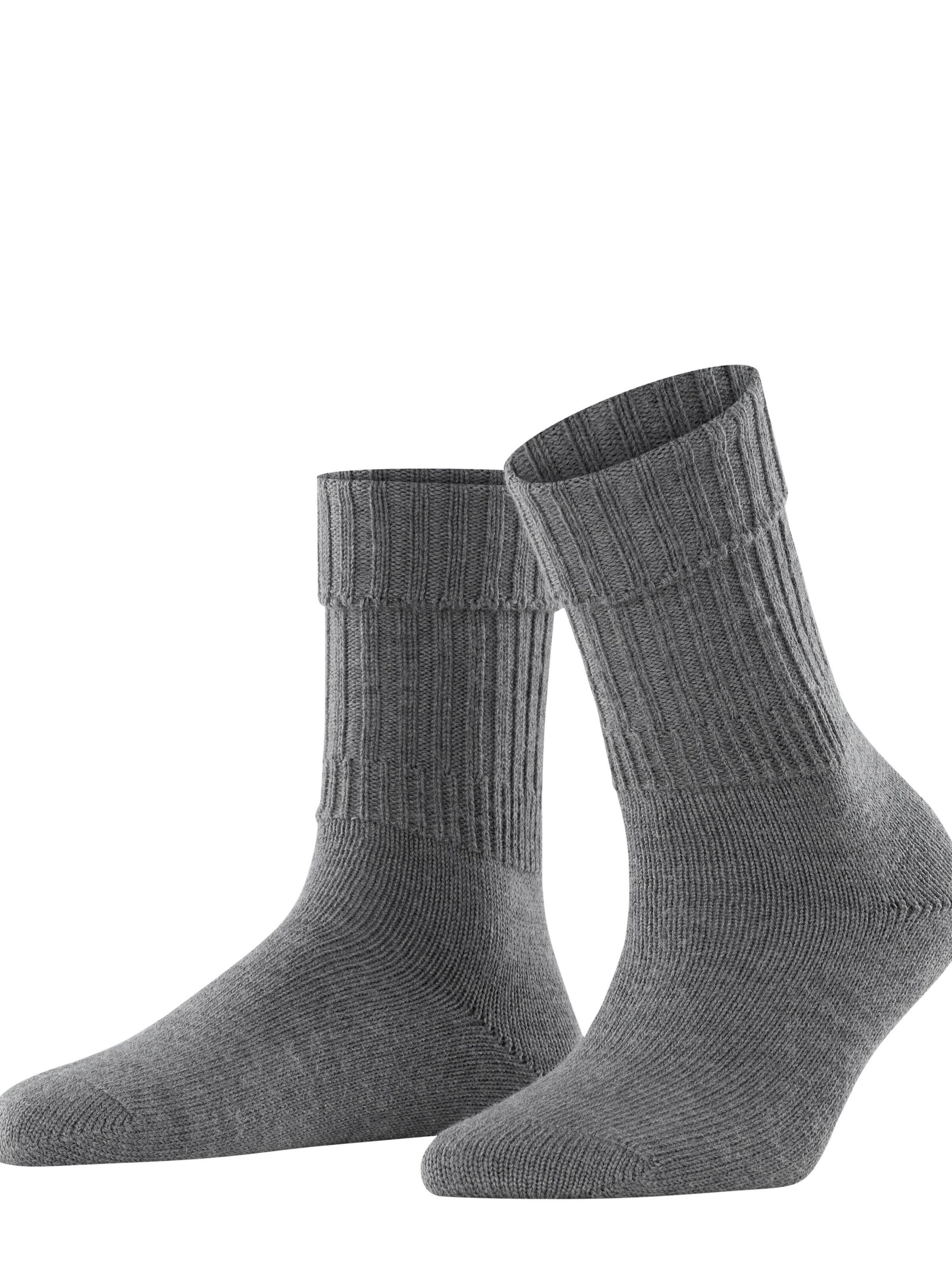 FALKE Socks 'Striggings Rib' in Grey: front