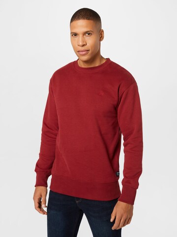 TOM TAILOR DENIM Sweatshirt in Rot: predná strana