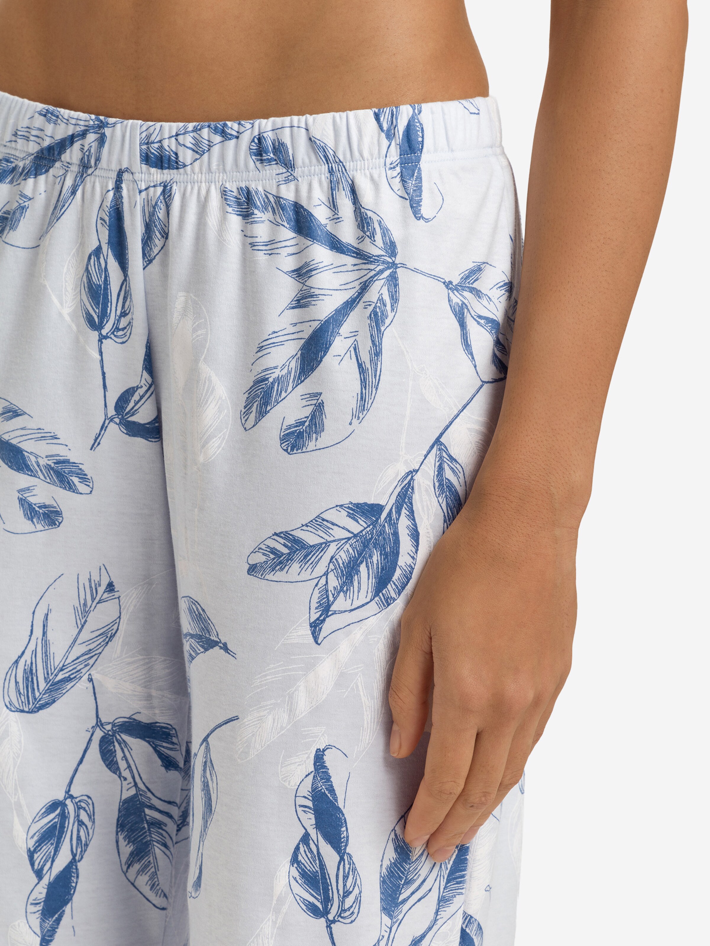 Hanro Pyjamabroek ' Loungy Nights ' in Blauw