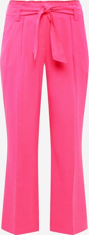 Esprit Curves Loose fit Pleat-Front Pants in Pink: front