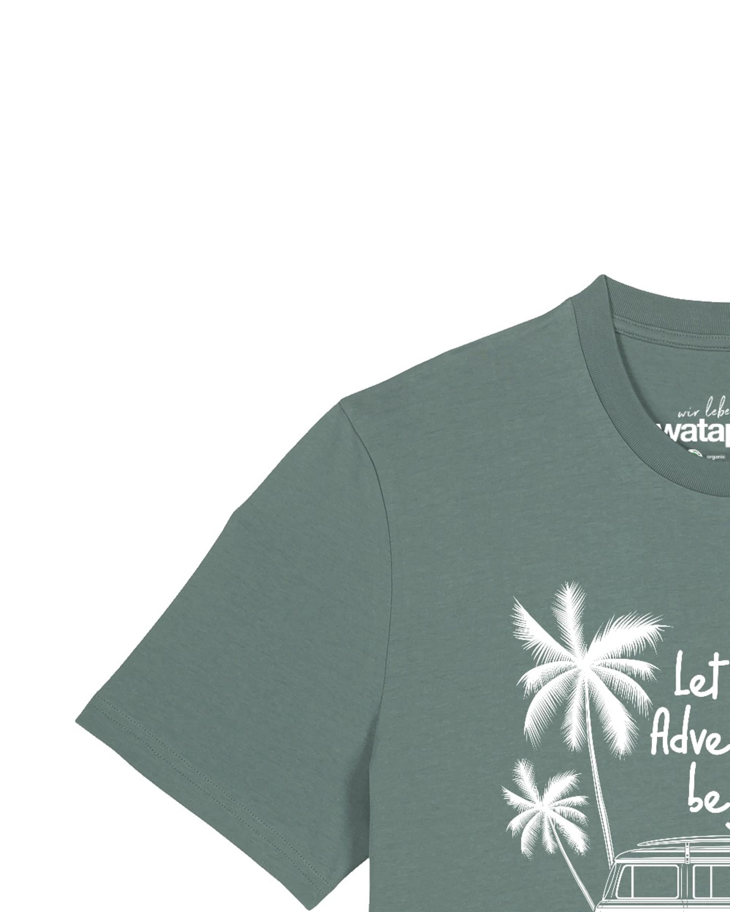 T-Shirt 'Let The Adventure Begin' Watapparel en vert