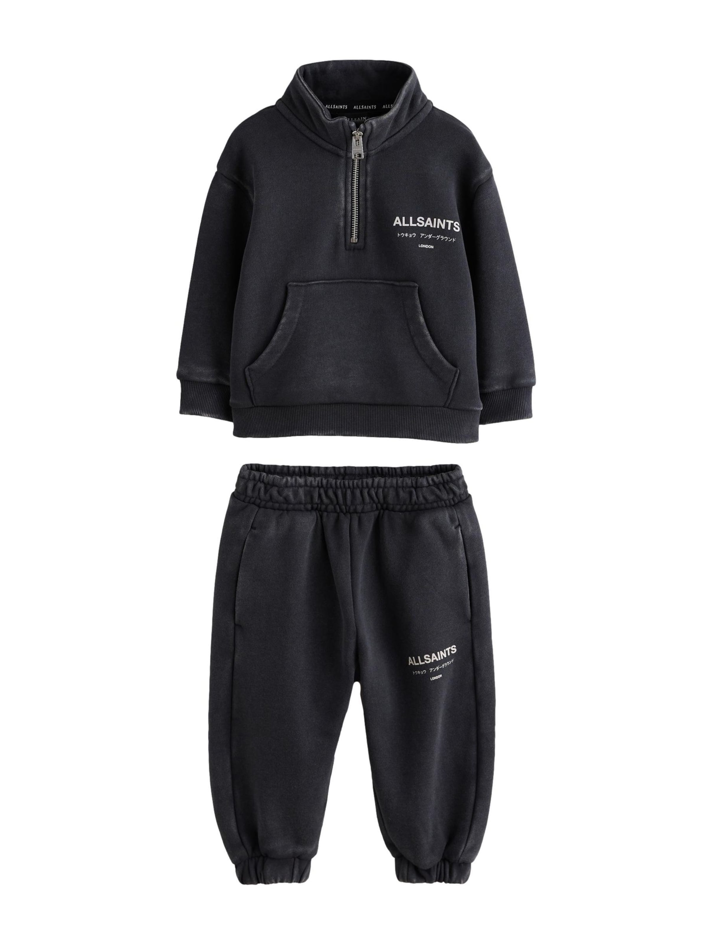 Brookland Sweatsuit 'ALLSAINTS ' in Black: front