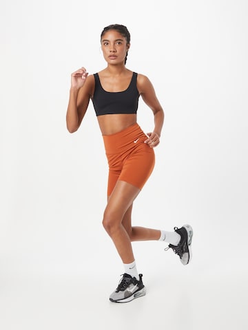 NIKE Skinny Sportshorts 'ONE' in Orange