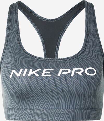 NIKE Soutien-gorge de sport 'SWSH' en gris / gris basalte / blanc, Vue avec produit