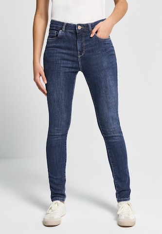 Street One Studio Skinny Jeans in Blue: front