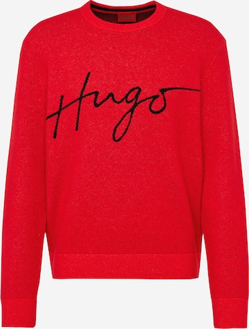 HUGO Pulover 'Stigg' | rdeča barva: sprednja stran