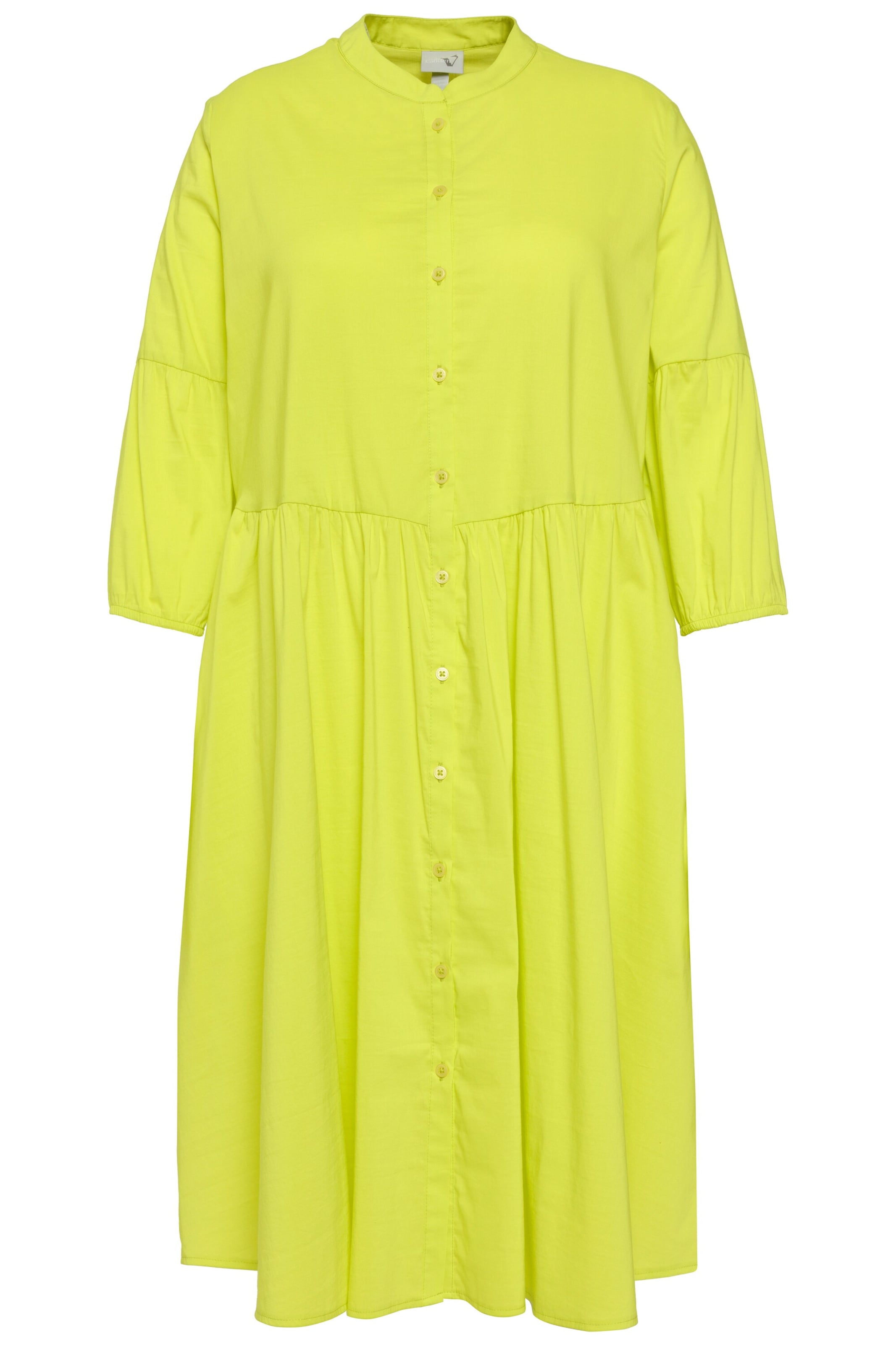 Ulla Popken Blusenkleid in Gelb: Vorderseite