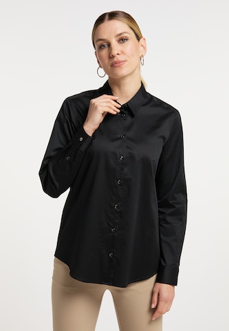 usha BLACK LABEL Blouse in Zwart: voorkant