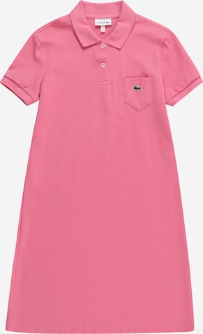 LACOSTE Šaty – pink: přední strana