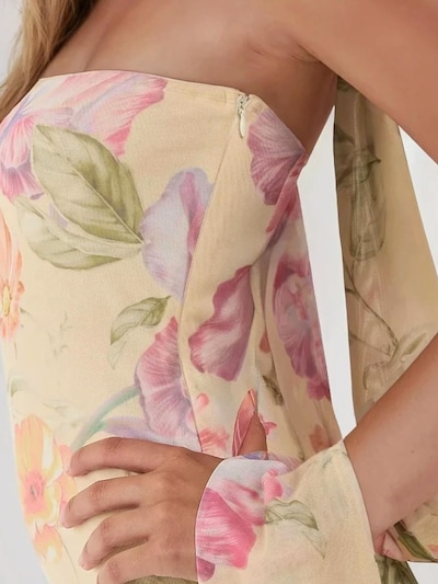 Abito da sera Hiccup di colore giallo chiaro / sambuco / arancione chiaro / rosa, Visualizzazione prodotti