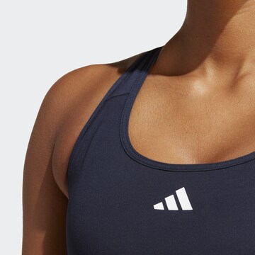 ADIDAS PERFORMANCE Bustier Urheilurintaliivit 'Powerreact' värissä musta