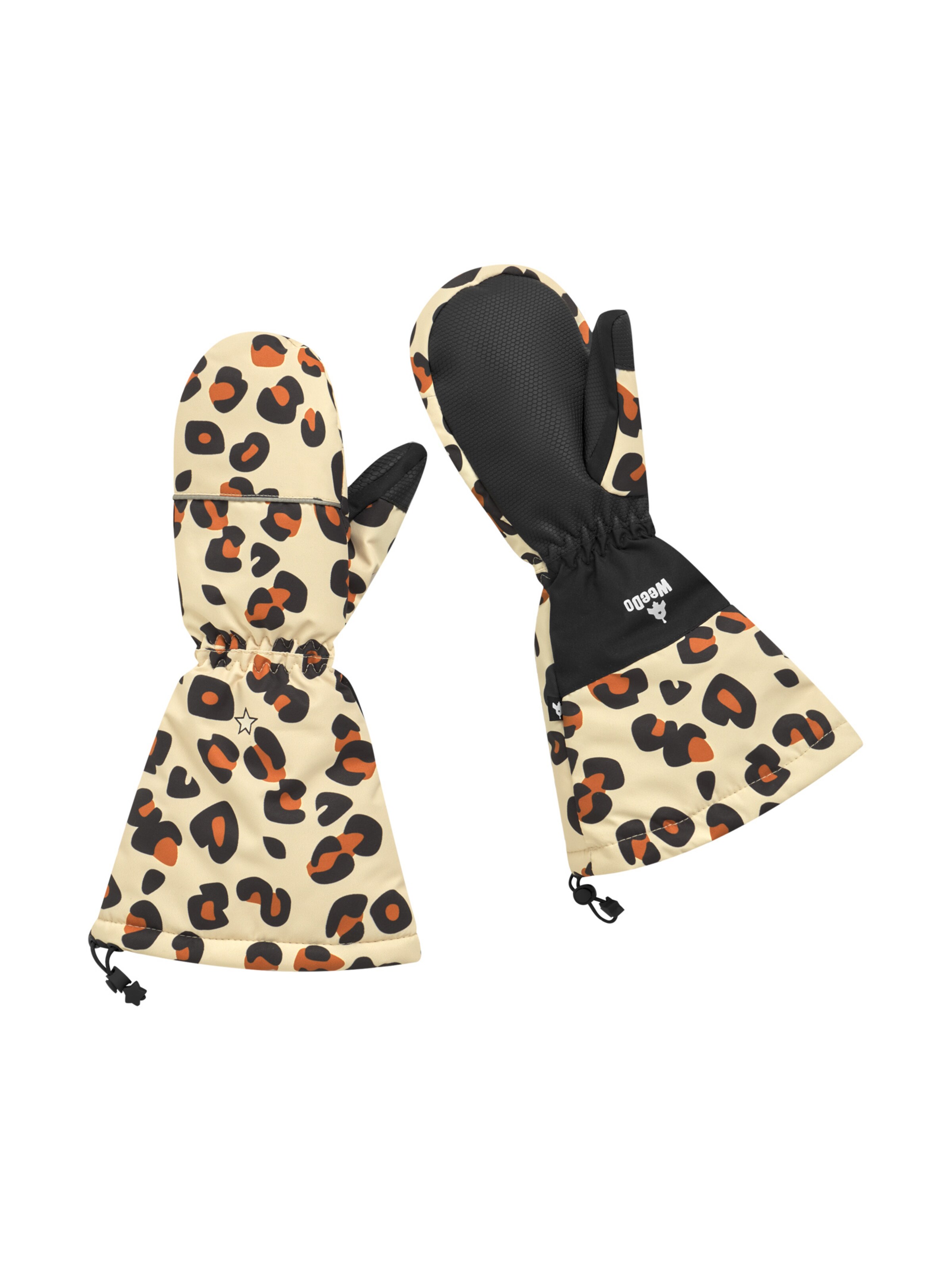 Gants 'CHEETAHDO' WeeDo en beige : devant
