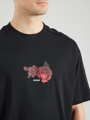HUGO Shirt 'Domans' in Zwart