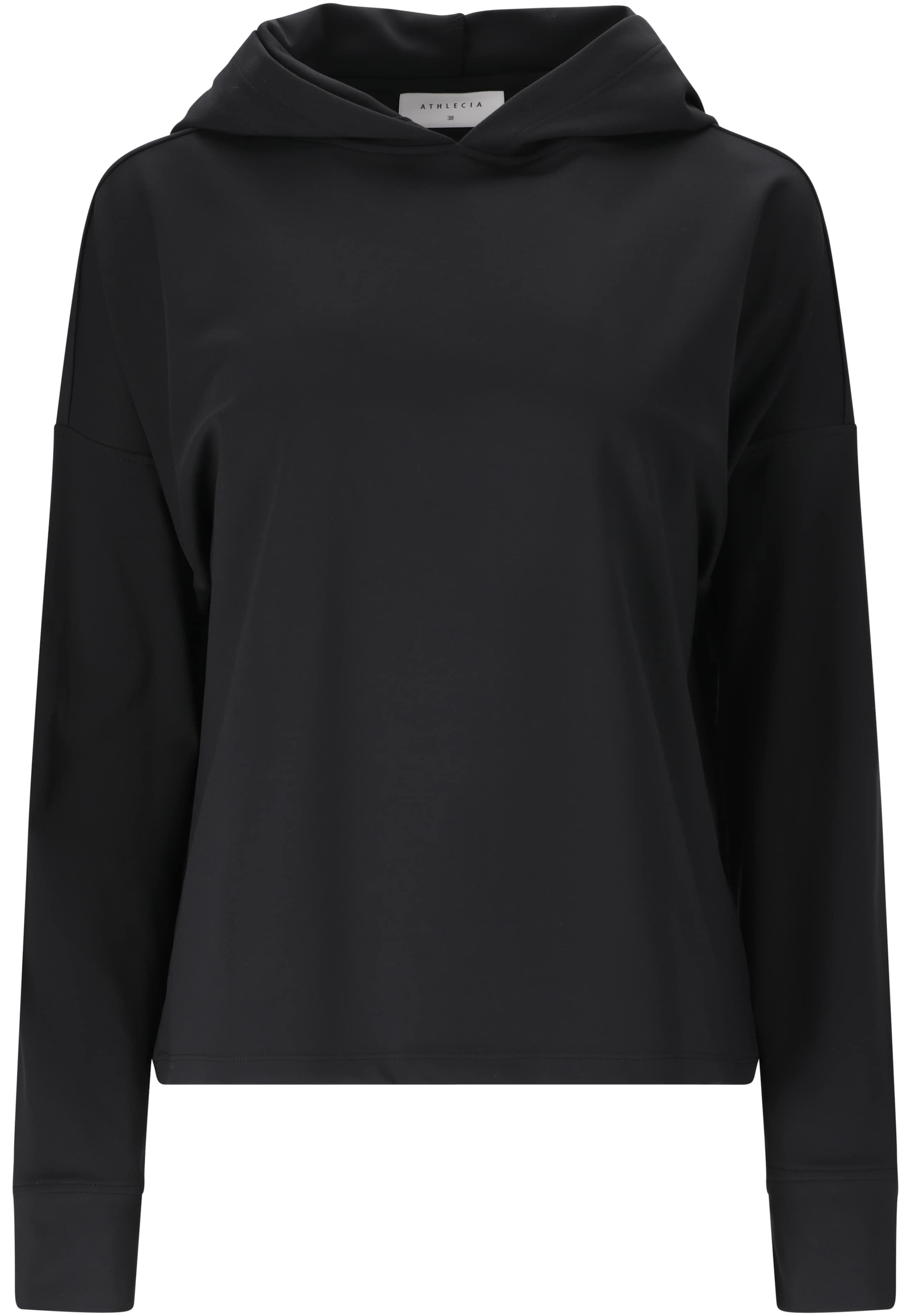 Athlecia Sportief sweatshirt 'Guyana' in Zwart: voorkant