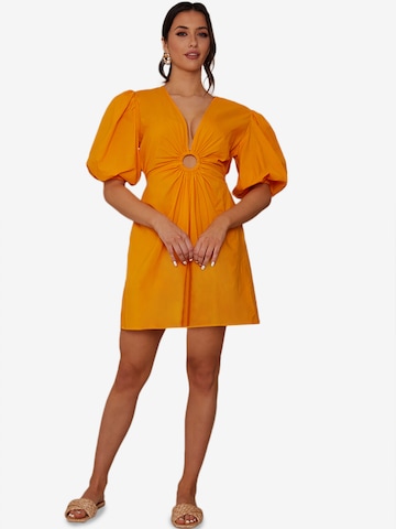 Chi Chi London Dress in Orange