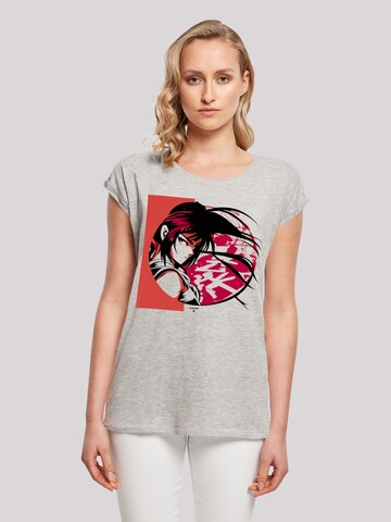 T-shirt 'Manga Girl Japan' F4NT4STIC en gris : devant