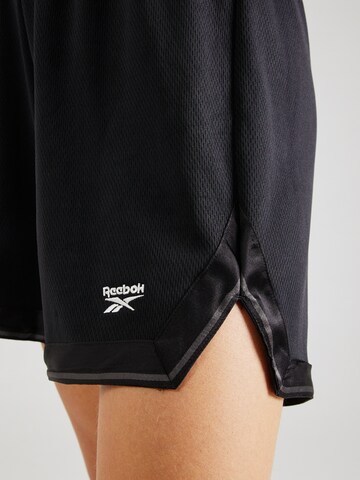Reebok - Regular Calças 'TEAM' em preto