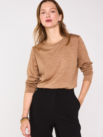 Maison 123 Shirt 'Faustine' in Beige: Vorderseite